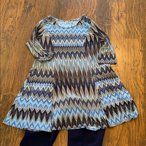 crown & ivy Pants & Jumpsuits Crown And Ivy Pants And Tunicdress